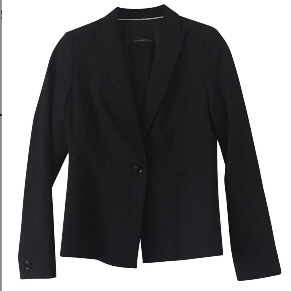 Bogo 50% Banana Republic Wool Blazer - Size 0 - image 2